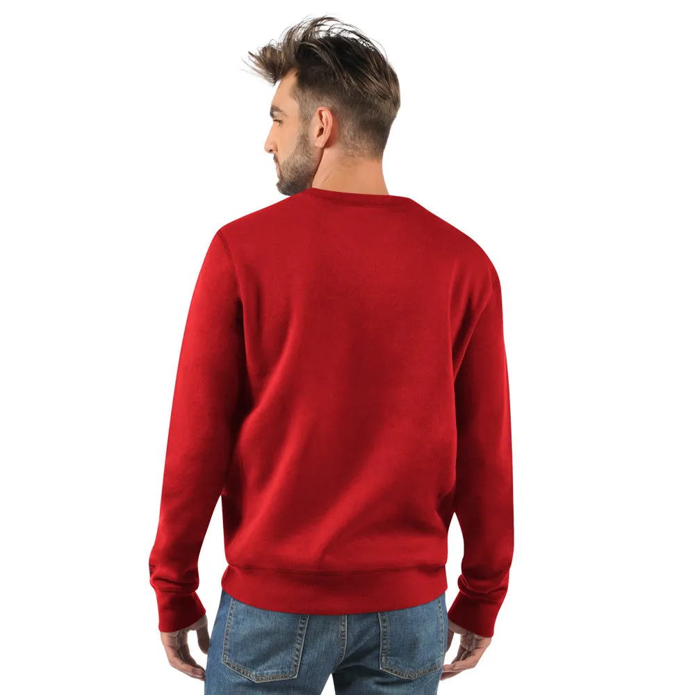 Starter Calgary Flames Holiday Men's Red Crewneck Sweater sold by Pro Hockey Life product image thumbnail 2