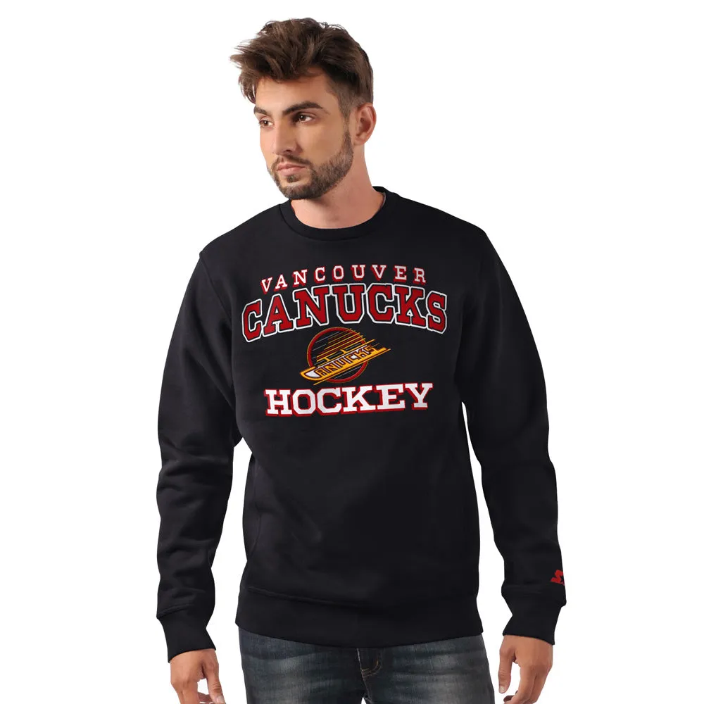 Starter Vancouver Canucks Holiday Men's Black Crewneck Sweater sold by Pro Hockey Life