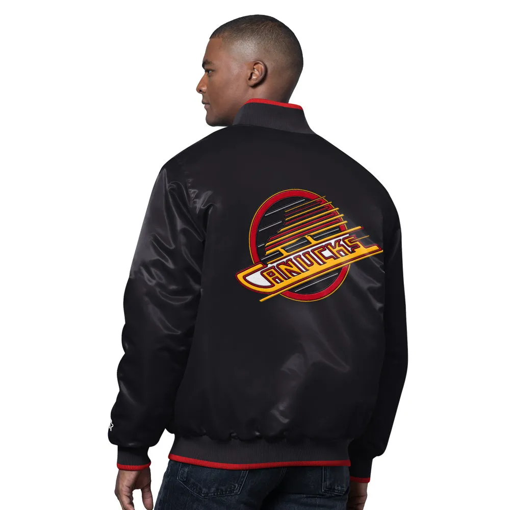 Starter Vancouver Canucks Ambassador Men's Black Varsity Jacket sold by Pro Hockey Life product image thumbnail 2