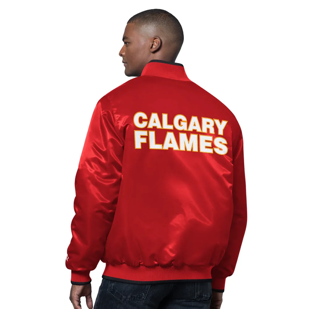 Starter Calgary Flames Ambassador Men's Red Varsity Jacket sold by Pro Hockey Life product image thumbnail 2
