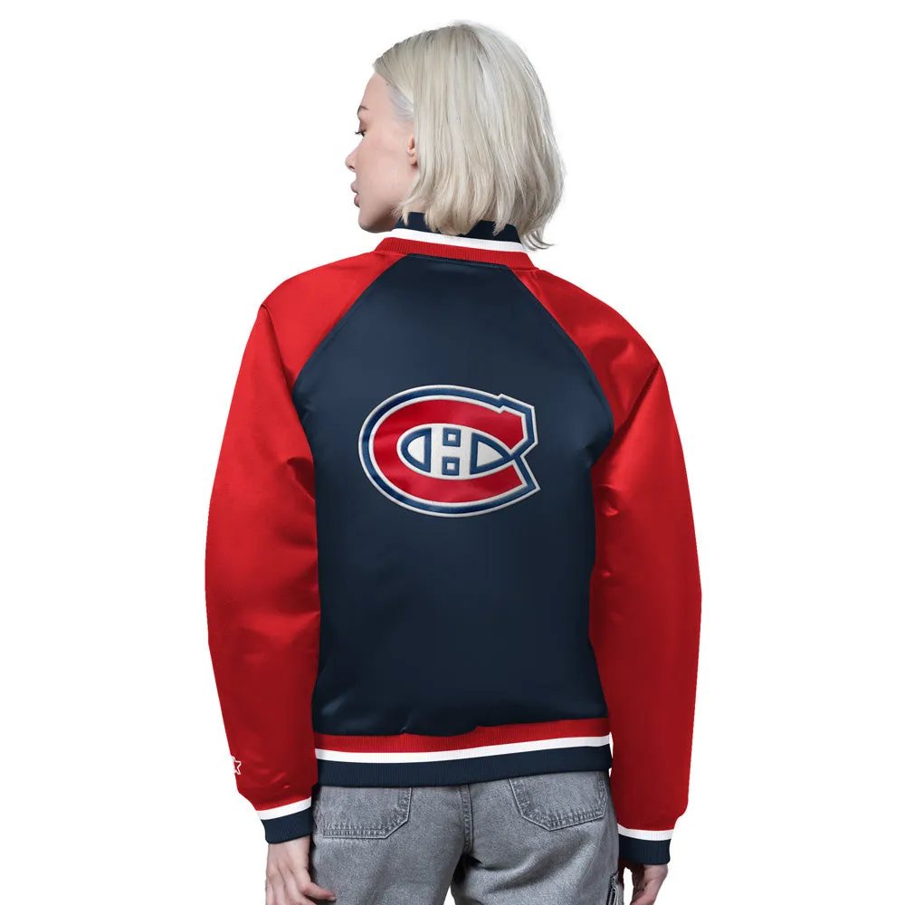 Starter Montreal Candiens Fscore Women's Navy Jacket sold by Pro Hockey Life product image thumbnail 2