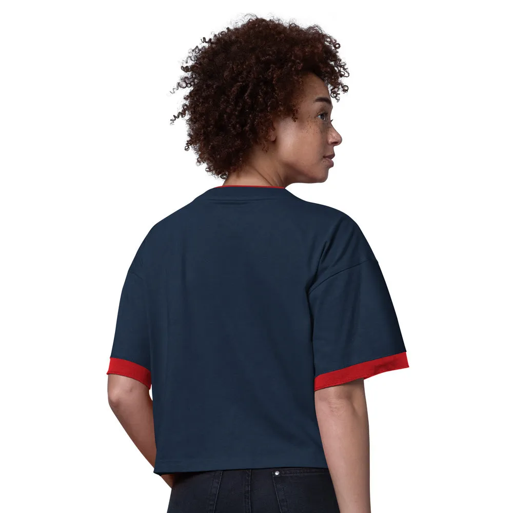 Starter Montreal Candiens Flyout Women's Navy T Shirt sold by Pro Hockey Life product image thumbnail 2