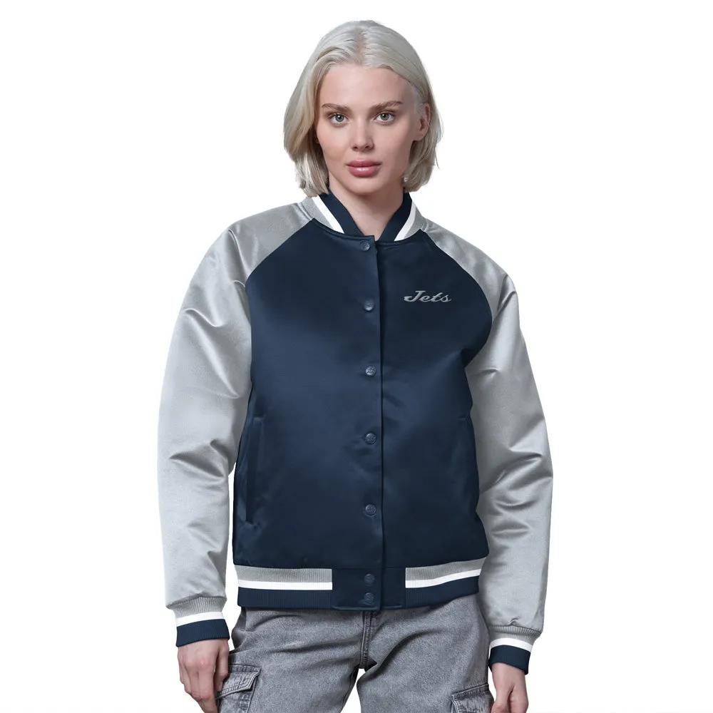 Starter Winnipeg Jets Fscore Women's Navy Jacket sold by Pro Hockey Life