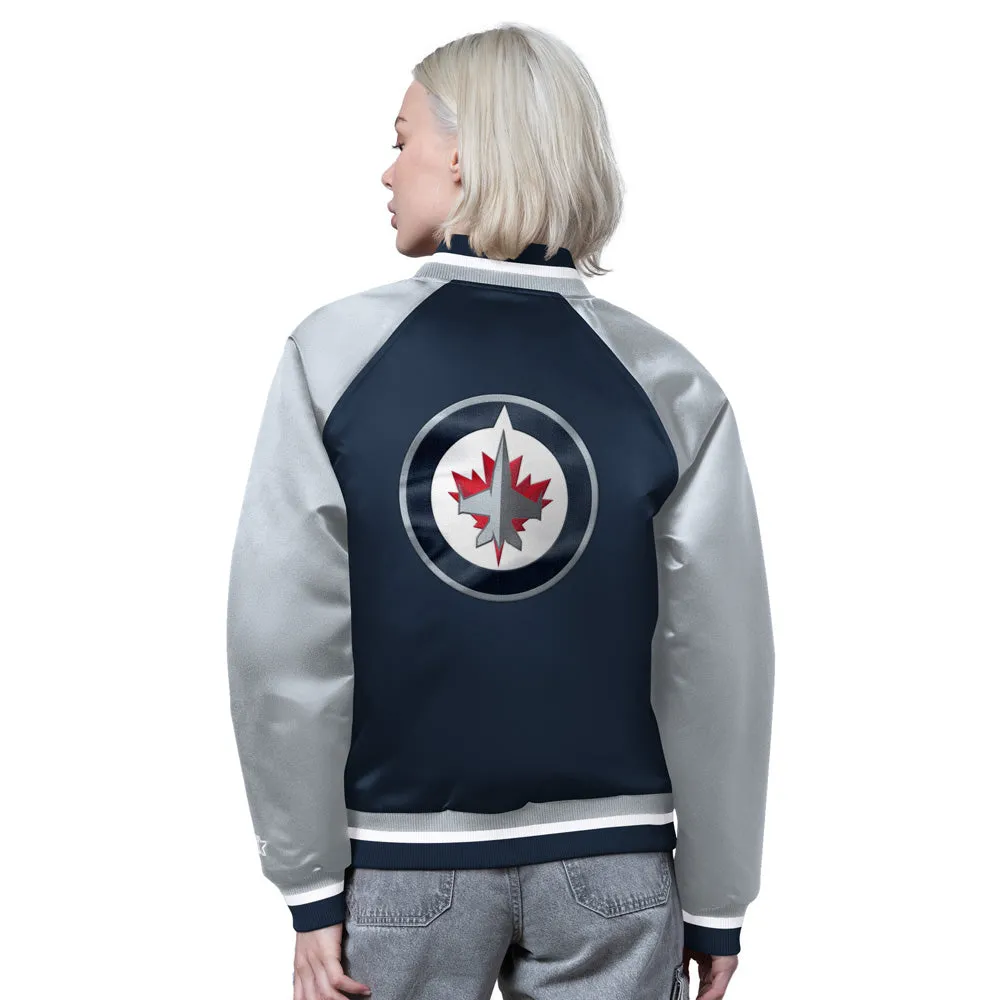 Starter Winnipeg Jets Fscore Women's Navy Jacket sold by Pro Hockey Life product image thumbnail 2