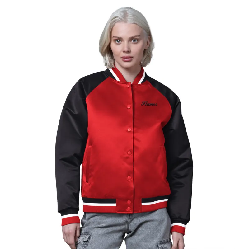 Starter Calgary Flames Fscore Women's Red Jacket made by Starter