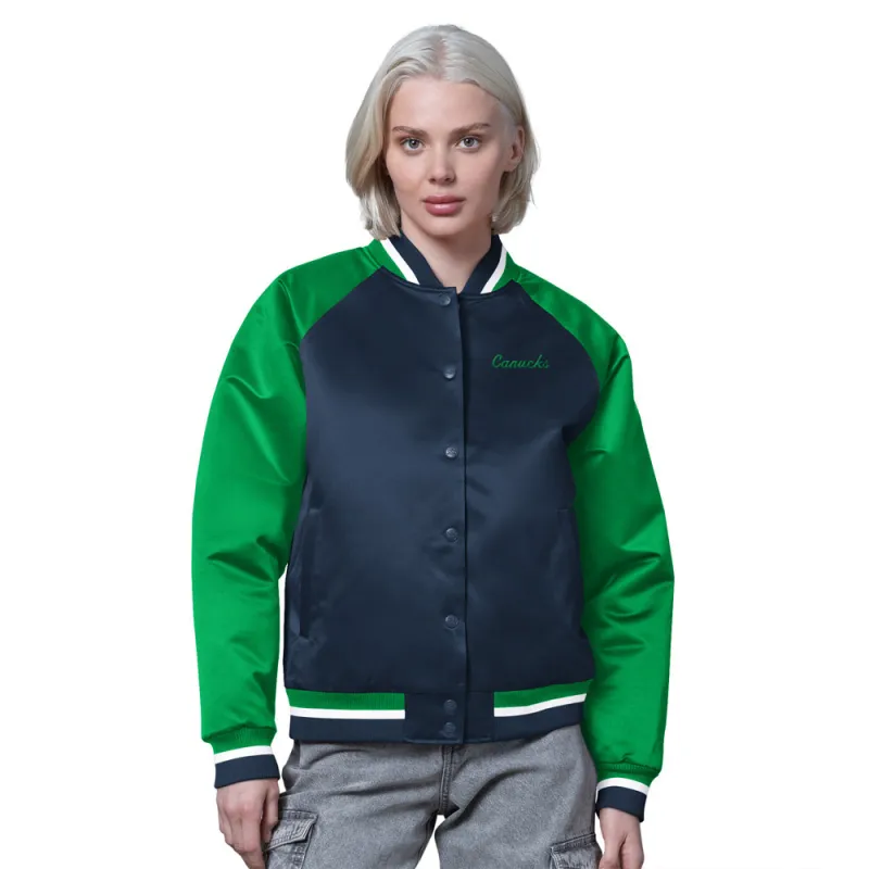Starter Vancouver Canucks Fscore Women's Blue Jacket made by Starter