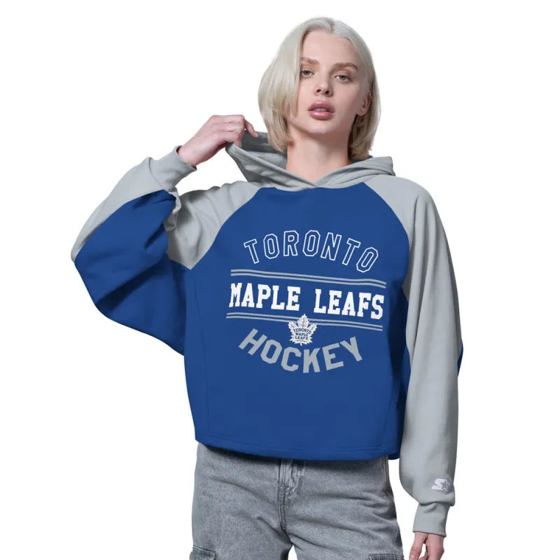 Starter Toronto Maple Leafs Boot Leg Women's Blue Hoodie made by Starter