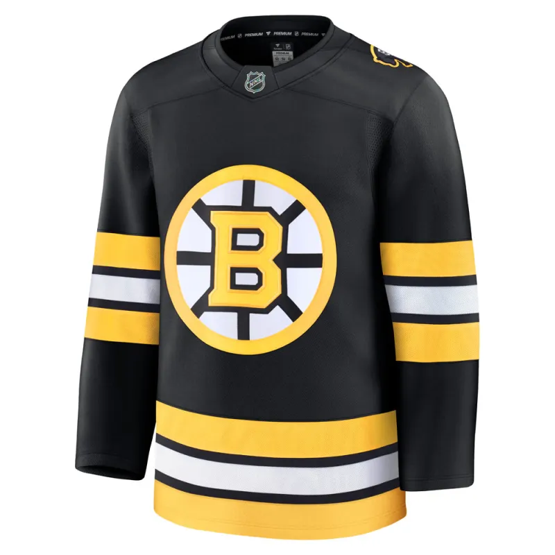 Fanatics Boston Bruins Premium Adult Black Home Jersey made by Fanatics