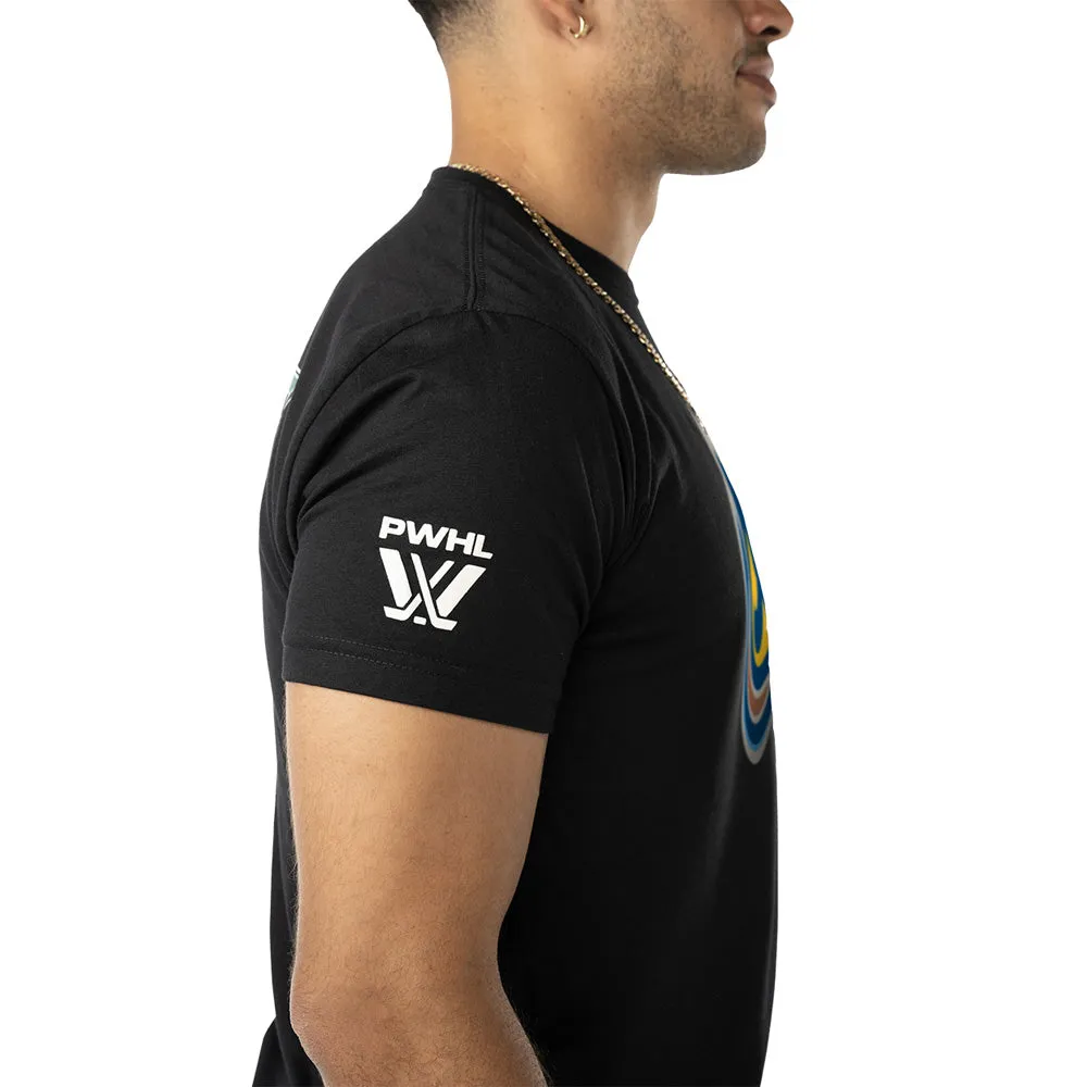 Bauer Vancouver Goldeneyes Adult Black T Shirt sold by Pro Hockey Life product image thumbnail 3