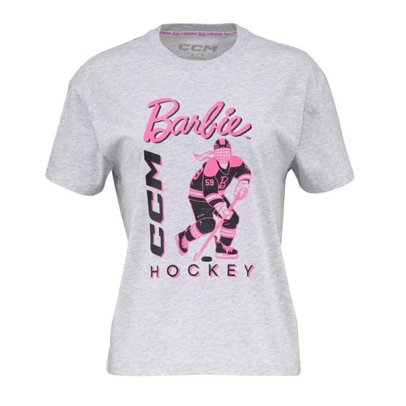 CCM Barbie Collection Women's Grey T Shirt made by CCM
