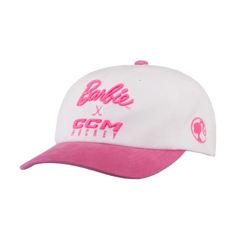 CCM Barbie Collection Adult White Hat made by CCM