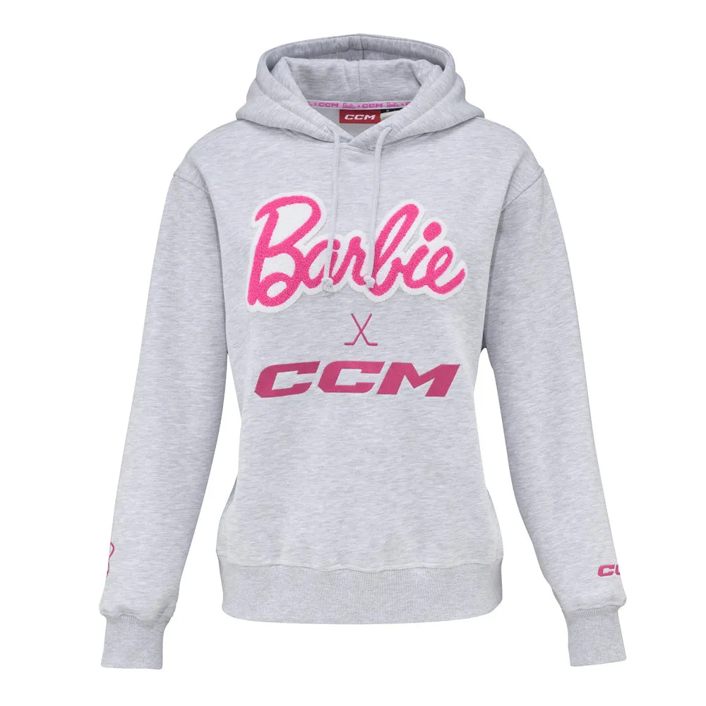 CCM Barbie Collection Adult Grey Hoodie sold by Pro Hockey Life