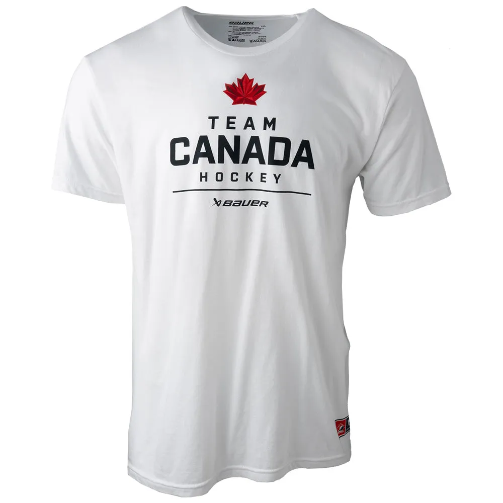 Bauer X Hockey Canada® Stacked Adult White T Shirt sold by Pro Hockey Life