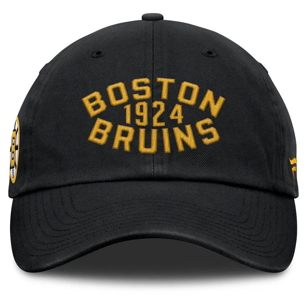 Fanatics Boston Bruins Archer Blue Unstructured Black Hat sold by Pro Hockey Life product image thumbnail 2