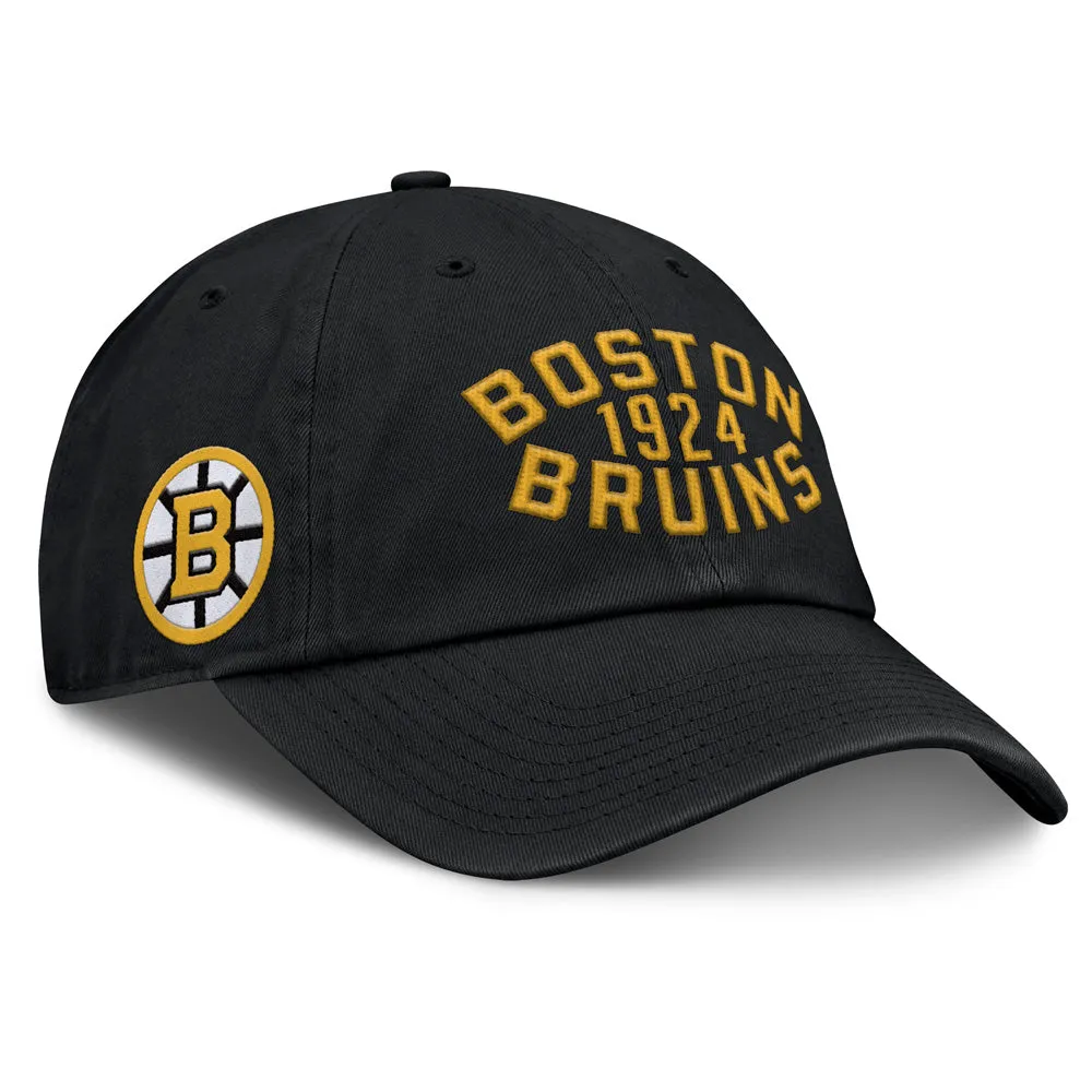 Fanatics Boston Bruins Archer Blue Unstructured Black Hat sold by Pro Hockey Life product image thumbnail 3
