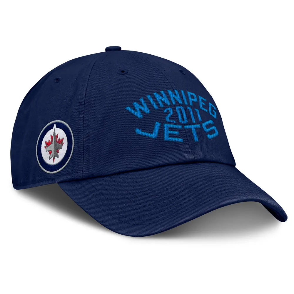 Fanatics Winnipeg Jets Archer Blue Unstructured Navy Hat sold by Pro Hockey Life product image thumbnail 3