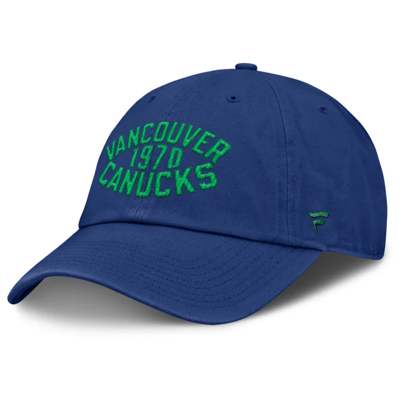 Fanatics Vancouver Canucks Archer Blue Unstructured Blue Hat made by Fanatics