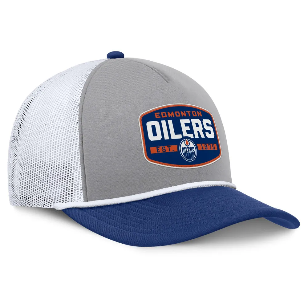 Fanatics Edmonton Oilers A-Frame Grey Hat sold by Pro Hockey Life product image thumbnail 3