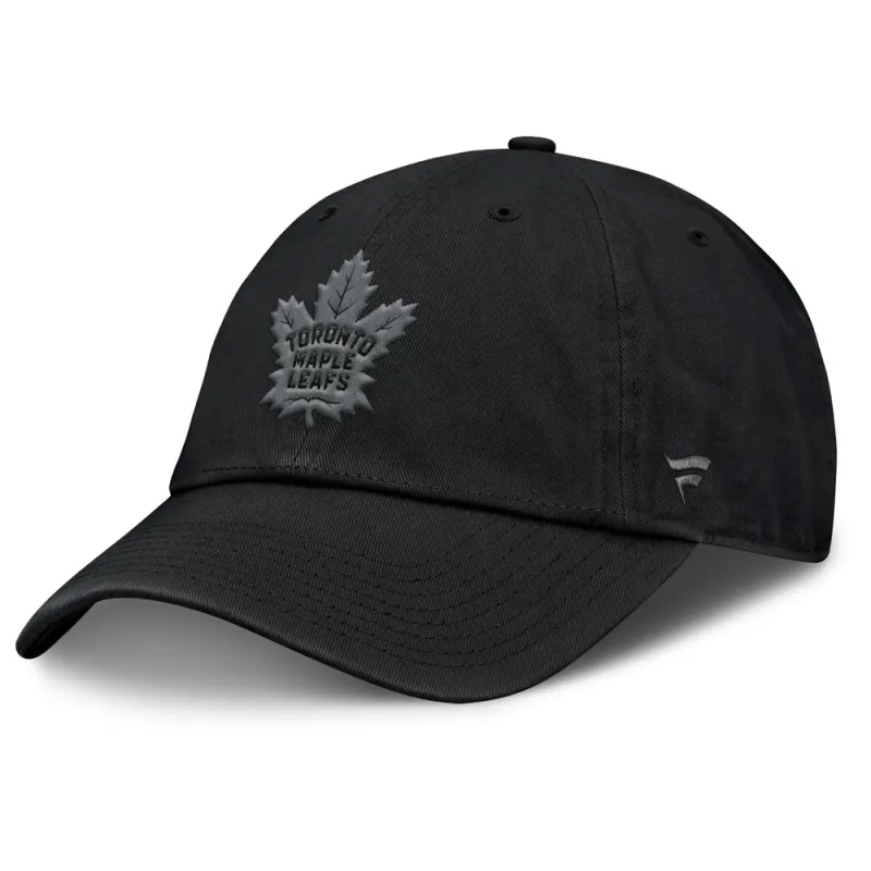 Fanatics Toronto Maple Leafs Road 2 Black Adjustable Hat made by Fanatics