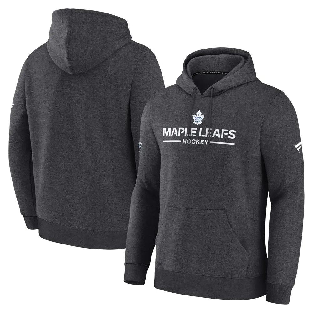 Fanatics Toronto Maple Leafs Authentic Pro Primary Grey Fleece Pullover Hoodie sold by Pro Hockey Life product image thumbnail 3