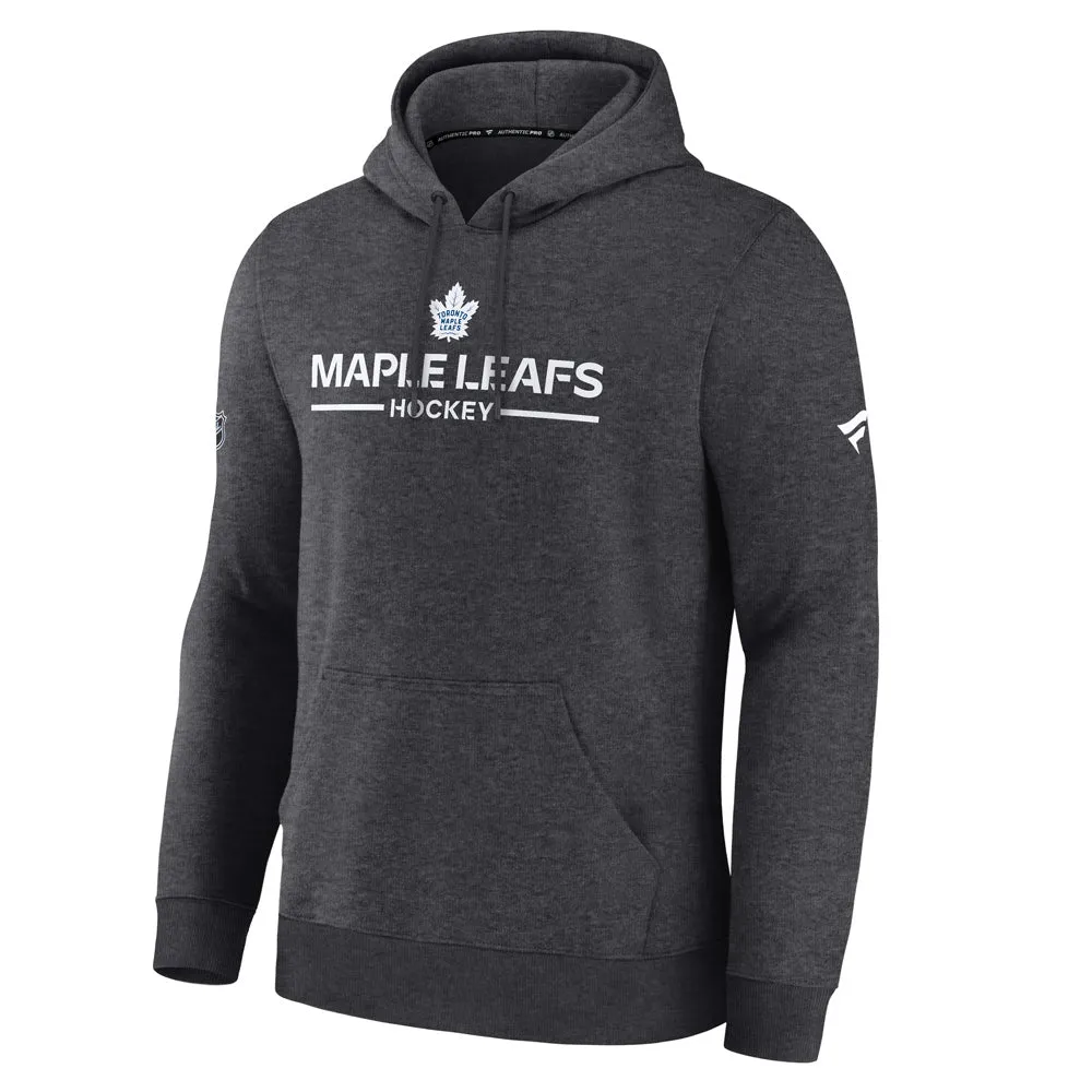 Fanatics Toronto Maple Leafs Authentic Pro Primary Grey Fleece Pullover Hoodie sold by Pro Hockey Life