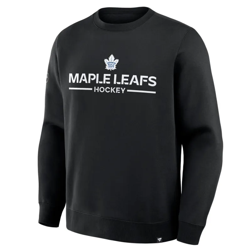 Fanatics Toronto Maple Leafs Authentic Pro Primary Black Long Sleeve Shirt made by Fanatics