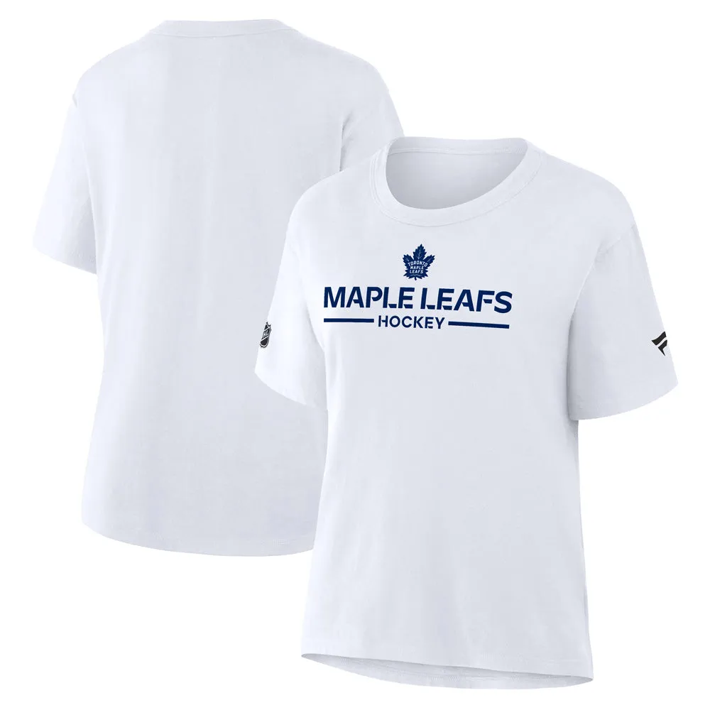 Fanatics Toronto Maple Leafs Authentic Pro Primary Women's White T Shirt sold by Pro Hockey Life product image thumbnail 3