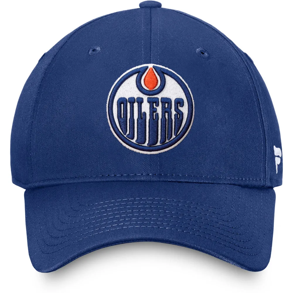 Fanatics Edmonton Oilers Primary Logo Blue Cobalt Hat sold by Pro Hockey Life product image thumbnail 2