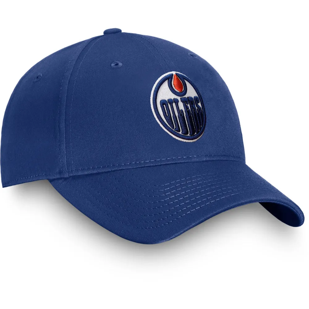 Fanatics Edmonton Oilers Primary Logo Blue Cobalt Hat sold by Pro Hockey Life product image thumbnail 3