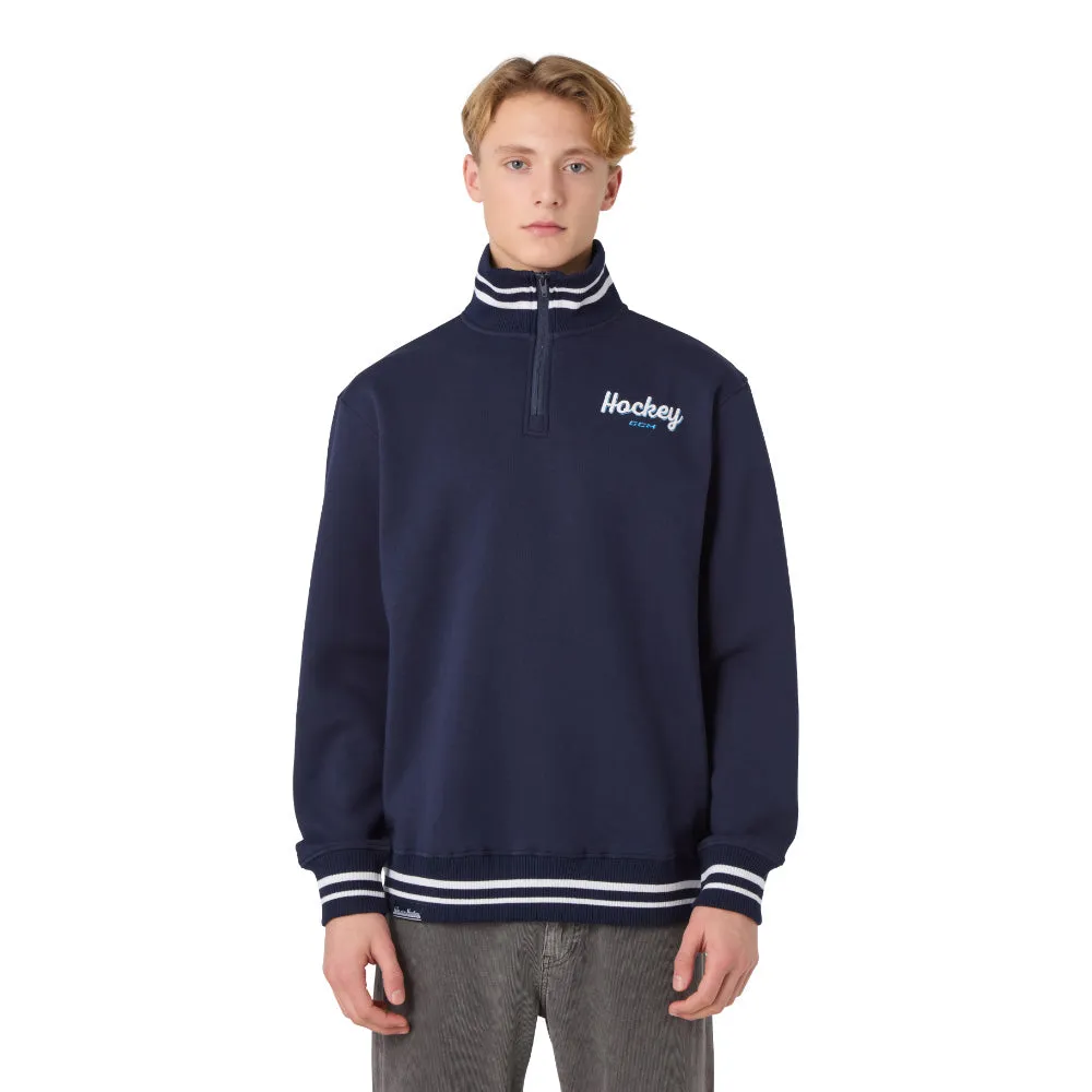 CCM Stripe Collection Men's Quarter Zip Sweater sold by Pro Hockey Life product image thumbnail 5