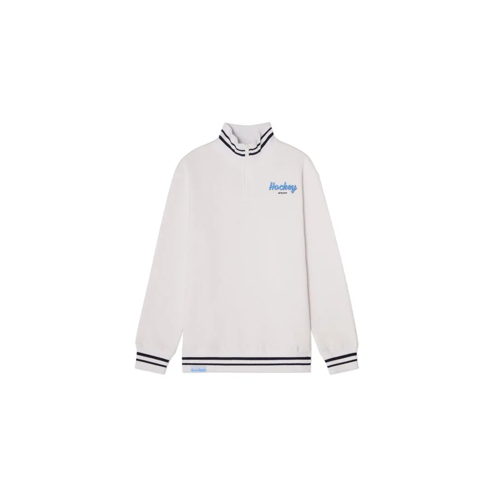 CCM Stripe Collection Men's Quarter Zip Sweater sold by Pro Hockey Life product image thumbnail 2