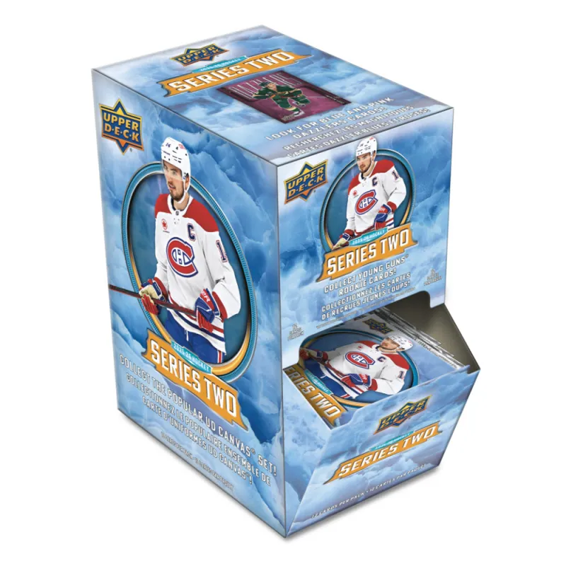 Upper Deck 2025-2026 Series Two Retail Gravity Feed Hockey Card Pack made by Pro Hockey Life