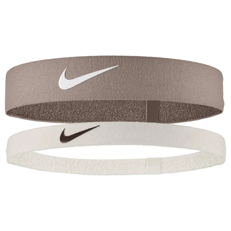 NIKE FLEX HEADBANDS 2 PACK - BROWN/WHITE made by Nike