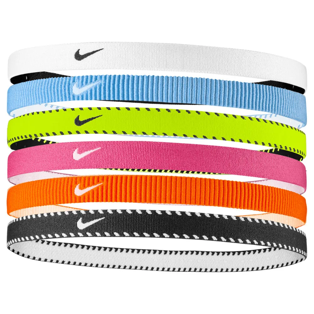 NIKE FLEX CLASSIC HEADBAND - 6 PACK VOLT/PINK sold by Pro Hockey Life