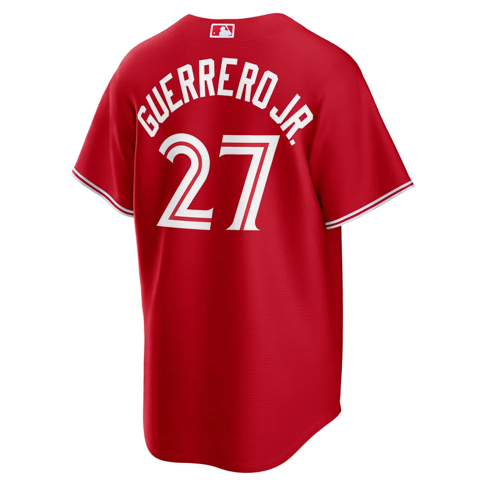 Toronto Blue Jays Vladimir Guerrero Jr Replica Alternate Jersey - Red sold by Pro Hockey Life product image thumbnail 2