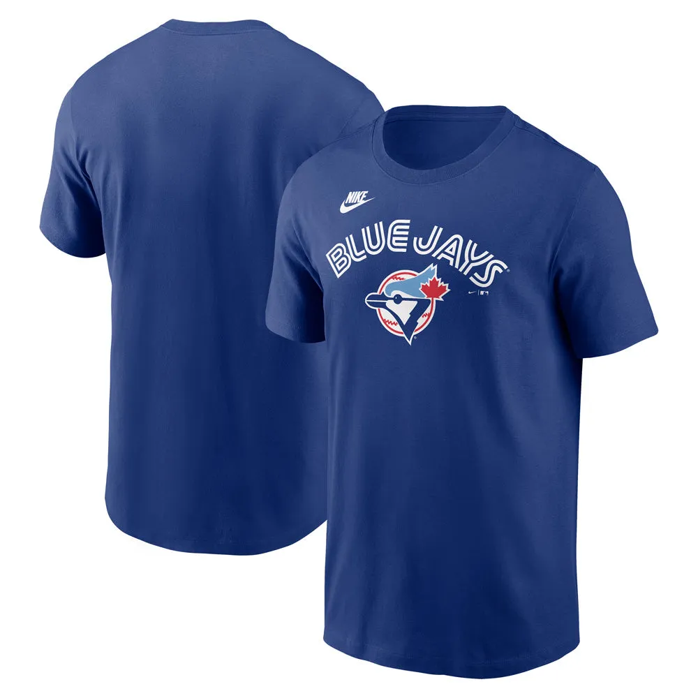 Toronto Blue Jays Woodwork T-Shirt - Blue sold by Pro Hockey Life