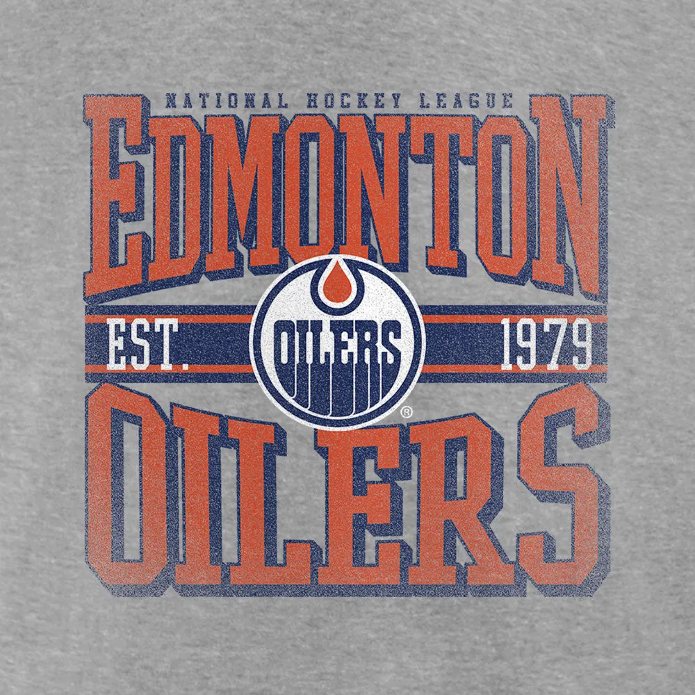 Fanatics Edmonton Oilers Adult Grey T Shirt sold by Pro Hockey Life product image thumbnail 4