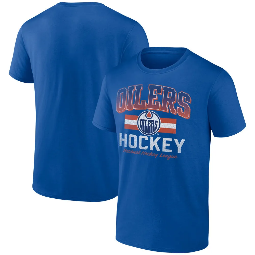 Fanatics Edmonton Oilers Adult Blue T Shirt sold by Pro Hockey Life product image thumbnail 3