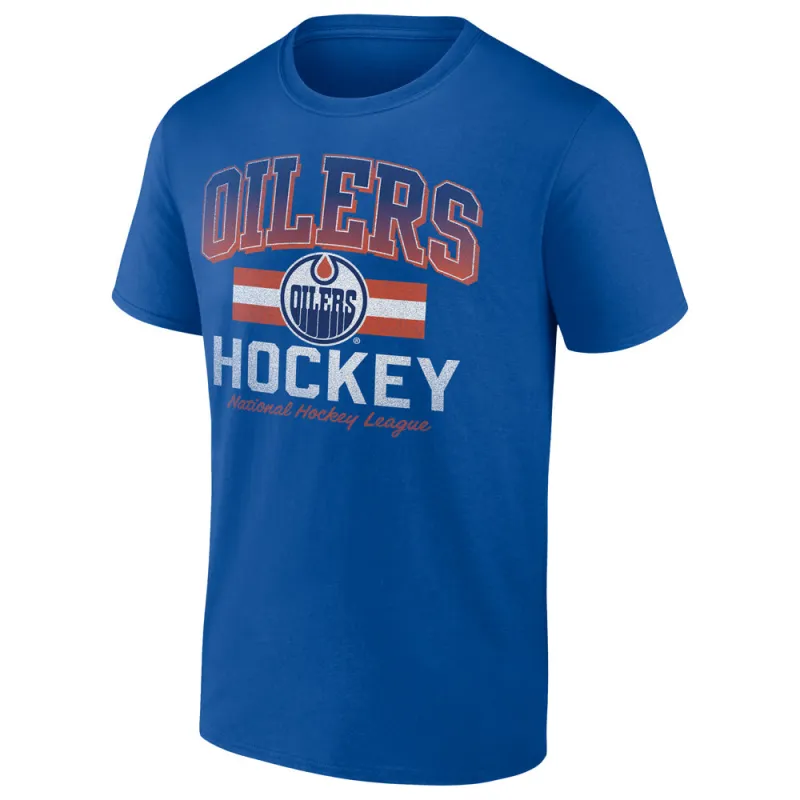 Fanatics Edmonton Oilers Adult Blue T Shirt made by Fanatics