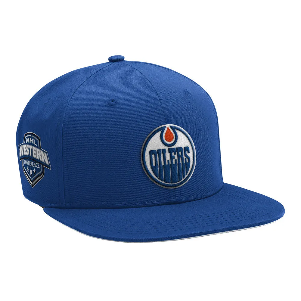 Starter Edmonton Oilers Team Classic Blue Snapback Hat sold by Pro Hockey Life product image thumbnail 3