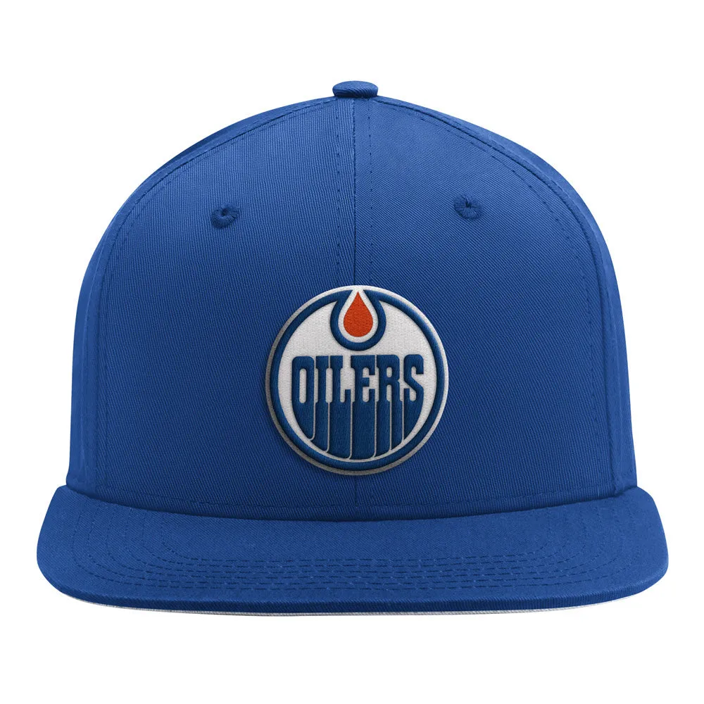 Starter Edmonton Oilers Team Classic Blue Snapback Hat sold by Pro Hockey Life product image thumbnail 2