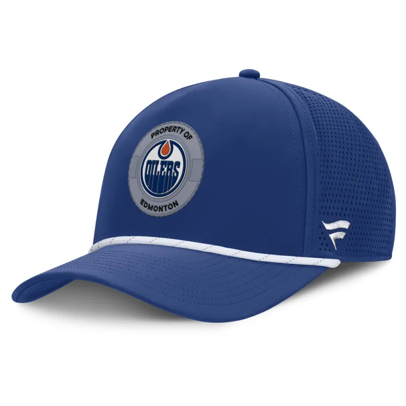 Edmonton Oilers Rink 1 Adjustable 5 Panel Rope Hat made by Fanatics