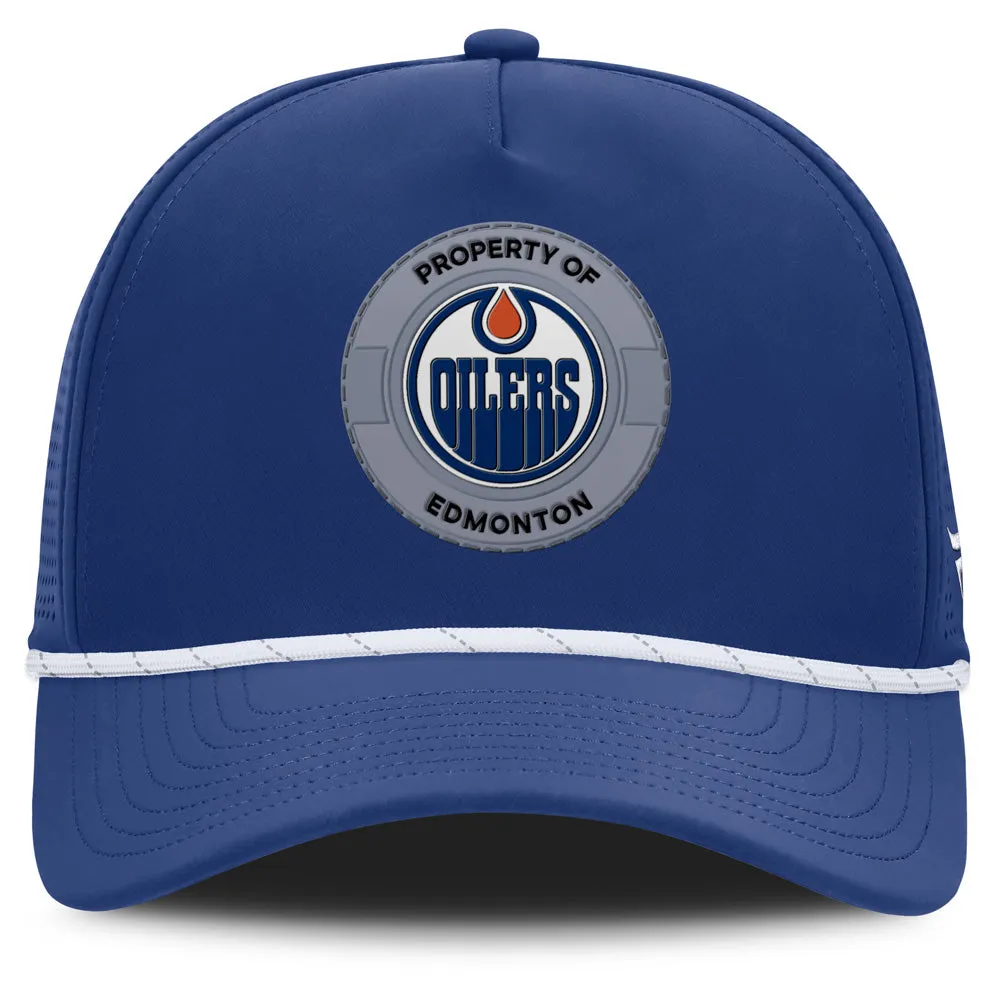 Edmonton Oilers Rink 1 Adjustable 5 Panel Rope Hat sold by Pro Hockey Life product image thumbnail 2