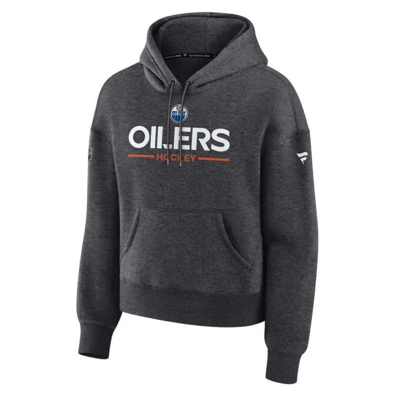 Women's Edmonton Oilers Primary Cotton Fleece Pullover Hoodie made by Fanatics