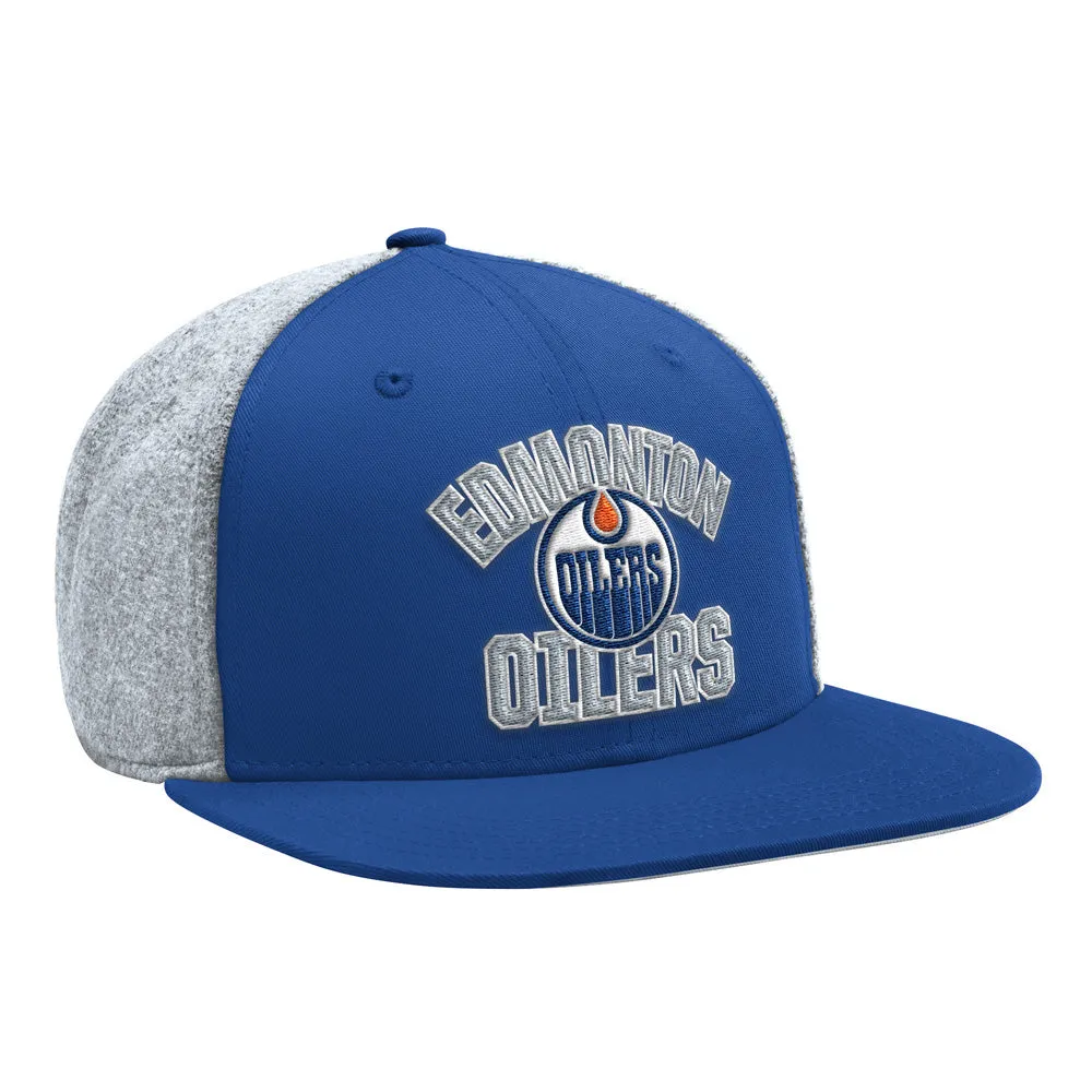 Edmonton Oilers Starter Melton Wool Snapback Hat sold by Pro Hockey Life product image thumbnail 4