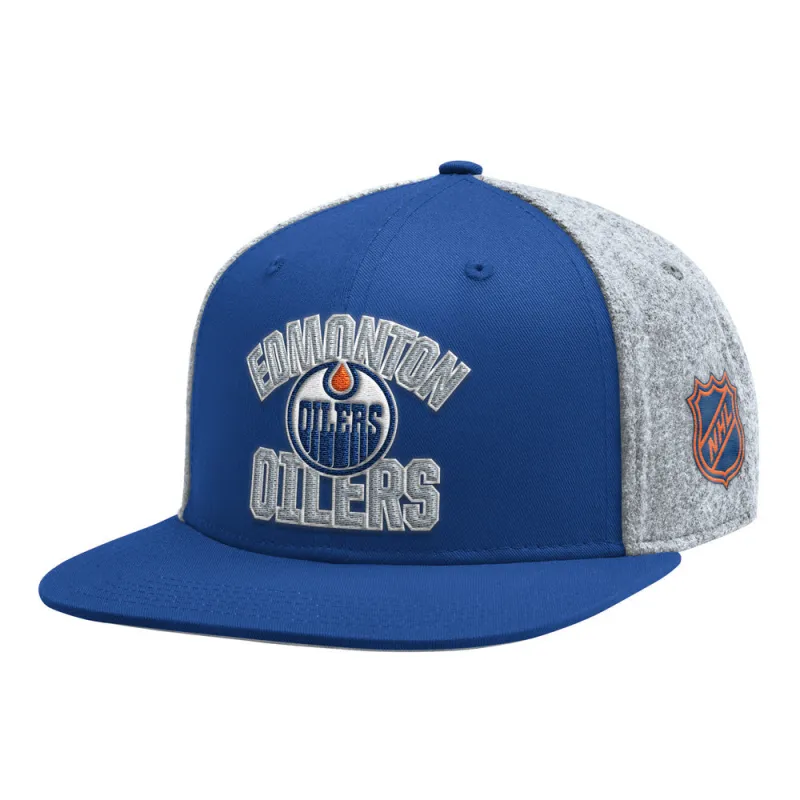 Edmonton Oilers Starter Melton Wool Snapback Hat made by Starter
