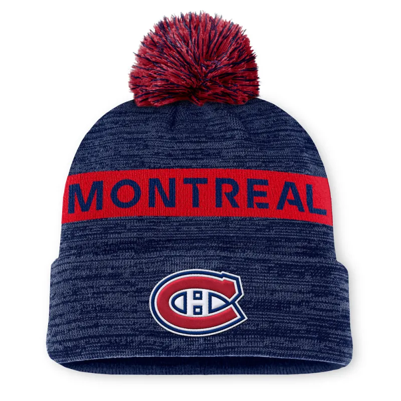 Fanatics Montreal Canadiens Rink 11 Acrylic Cuffed Pom Beanie made by Fanatics