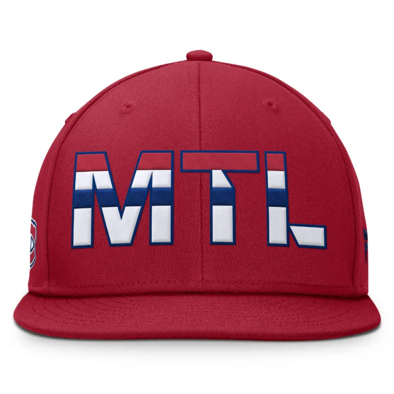 Fanatics Montreal Canadiens Flatbrim Snapback Hat made by Fanatics