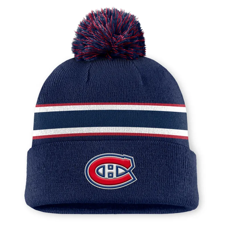 Montreal Canadiens Rink Cuffed Pompom Beanie made by Fanatics