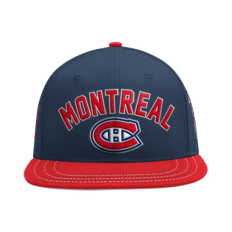 Montreal Canadiens Starter Lockerroom Flatbrim Snapback Hat made by Starter